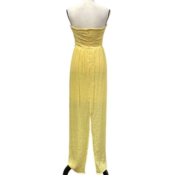 As You Wish Womens Tube Dress Size S Yellow Lined Zipper - Picture 9 of 12